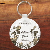Vrijgezellenfeest Grape Vines Wedding Celebration Sleutelhanger (Voorkant)