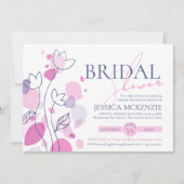 Vrijgezellenfeest Graphic Modern bloemblaadjes Kaart (Voorkant)