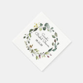 Vrijgezellenfeest Green Vine Napkin Wreath Servet (Hoek)