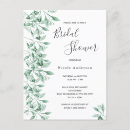 Vrijgezellenfeest greenery botanical call script briefkaart
