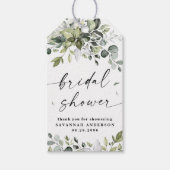 Vrijgezellenfeest Greenery Elegant Hartelijk dank  Cadeaulabel (Voorkant)