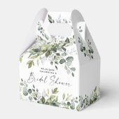 Vrijgezellenfeest Greenery Elegant Leafy Waterverf Bedankdoosjes (Voorkant Zijde)