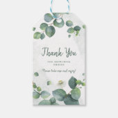 Vrijgezellenfeest Greenery Eucalyptus Botanical Cadeaulabel (Voorkant)