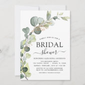 Vrijgezellenfeest Greenery Eucalyptus Succulent Kaart (Voorkant)