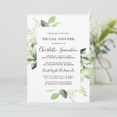 Vrijgezellenfeest Greenery Eucalyptus Succulent Kaart (Staand voorkant)