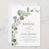 Vrijgezellenfeest Greenery Eucalyptus Succulent Kaart (Voorkant)