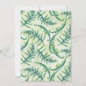 Vrijgezellenfeest Greenery Fern Kaart (Achterkant)