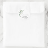 Vrijgezellenfeest Greenery Hartelijk dank voor uw  Ronde Sticker (Tas)