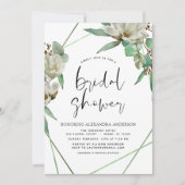 Vrijgezellenfeest Greenery Magnolia Kaart (Voorkant)