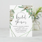 Vrijgezellenfeest Greenery Magnolia Kaart (Staand voorkant)