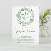 Vrijgezellenfeest groen bladeren Waterverf Kaart (Staand voorkant)