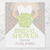 Vrijgezellenfeest groene aangepaste naam wijnlabel wijn etiket (Enkel label)