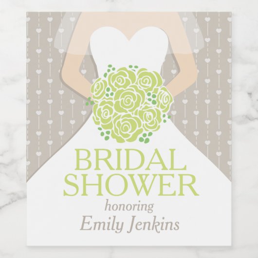 Vrijgezellenfeest groene aangepaste naam wijnlabel wijn etiket (Enkel label)