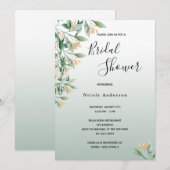 Vrijgezellenfeest groene gouden botanische gulden kaart (Voorkant / Achterkant)