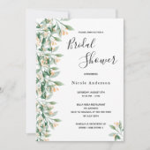 Vrijgezellenfeest groene gouden botanische witte g kaart (Voorkant)