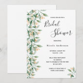 Vrijgezellenfeest groene gouden botanische witte g kaart (Voorkant / Achterkant)