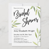 Vrijgezellenfeest groene Waterverf Kaart (Voorkant)