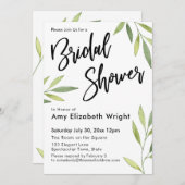 Vrijgezellenfeest groene Waterverf Kaart (Voorkant / Achterkant)