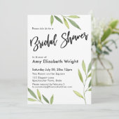 Vrijgezellenfeest groene Waterverf Kaart (Staand voorkant)