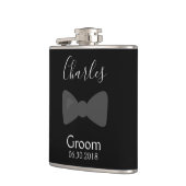 Vrijgezellenfeest Groom Bow Stropdas Heupfles (Links)