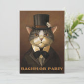vrijgezellenfeest, groomdouche, feest... kaart (Staand voorkant)