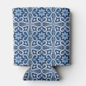 Vrijgezellenfeest gunt cadeautjes blauwe tegels ci blikjeskoeler (Achterkant)