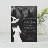 Vrijgezellenfeest Halloween African American Kaart (Staand voorkant)