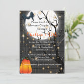 Vrijgezellenfeest Halloween Couple - Uitnodiging (Staand voorkant)