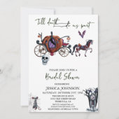 Vrijgezellenfeest Halloween Dark Cinderella Kaart (Voorkant)