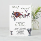 Vrijgezellenfeest Halloween Dark Cinderella Kaart (Staand voorkant)