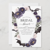 Vrijgezellenfeest Halloween Paarse herfst Herfst Kaart (Voorkant)