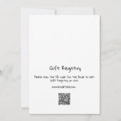 Vrijgezellenfeest Hand getrokken eenvoudige zwarte Kaart (Achterkant)