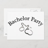 vrijgezellenfeest handboeien briefkaart (Voorkant / Achterkant)