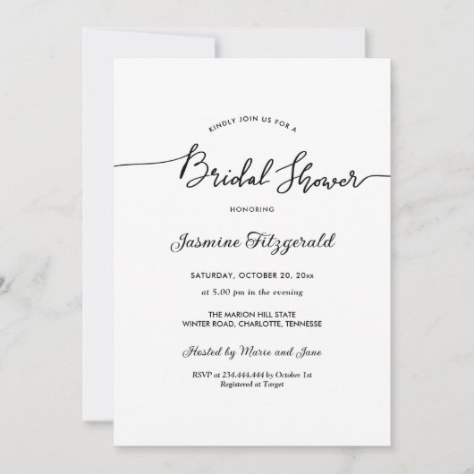 Vrijgezellenfeest Handgeschreven Script Elegant Kaart (Voorkant)