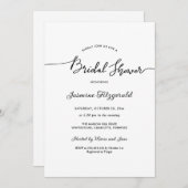 Vrijgezellenfeest Handgeschreven Script Elegant Kaart (Voorkant / Achterkant)