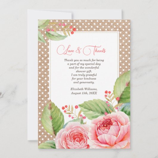 Vrijgezellenfeest - Hartelijk dank - Aangepaste fo Bedankkaart (Voorkant)