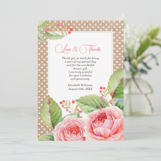 Vrijgezellenfeest - Hartelijk dank - Aangepaste fo Bedankkaart (Staand voorkant)