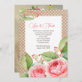 Vrijgezellenfeest - Hartelijk dank - Aangepaste fo Bedankkaart (Voorkant / Achterkant)