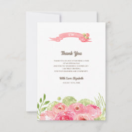 Vrijgezellenfeest - Hartelijk dank - Aangepaste fo Bedankkaart