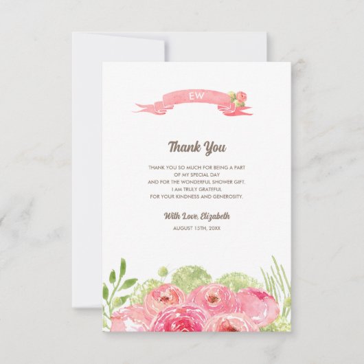 Vrijgezellenfeest - Hartelijk dank - Aangepaste fo Bedankkaart (Voorkant)