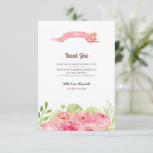 Vrijgezellenfeest - Hartelijk dank - Aangepaste fo Bedankkaart (Staand voorkant)