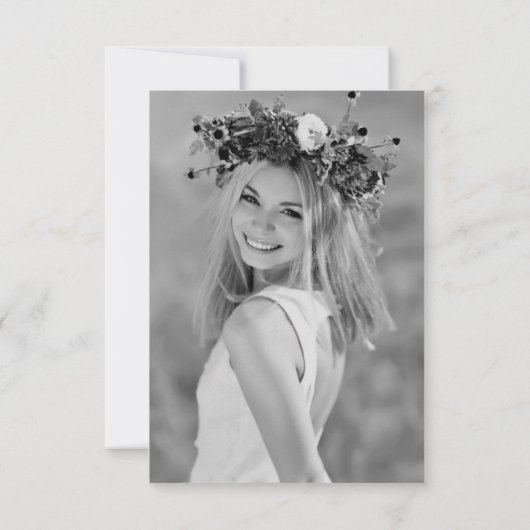 Vrijgezellenfeest - Hartelijk dank - Aangepaste fo Bedankkaart (Achterkant)