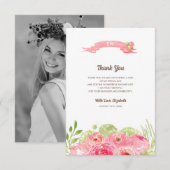 Vrijgezellenfeest - Hartelijk dank - Aangepaste fo Bedankkaart (Voorkant / Achterkant)