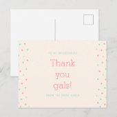 Vrijgezellenfeest Hartelijk dank Briefkaart (Voorkant / Achterkant)