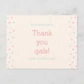 Vrijgezellenfeest Hartelijk dank Briefkaart (Voorkant)