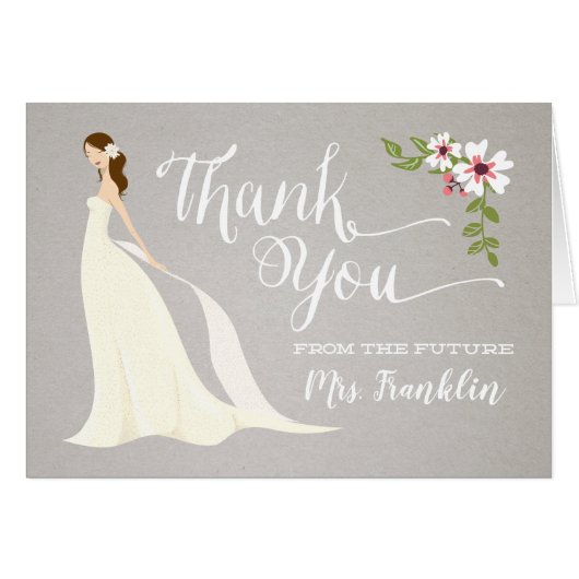 Vrijgezellenfeest - Hartelijk dank - Brunette (Voorkant Horizontaal)