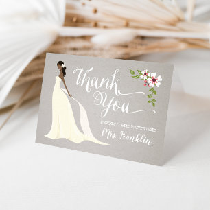 Vrijgezellenfeest Hartelijk dank - Caca Bedankkaart