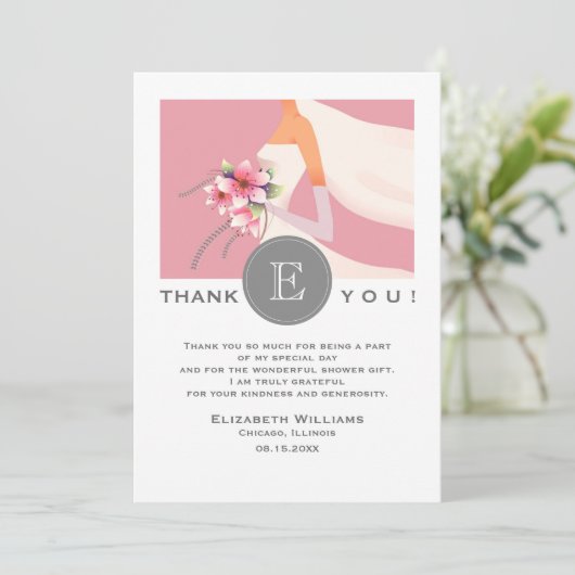 Vrijgezellenfeest - Hartelijk dank - Fotokaart Bedankkaart (Staand voorkant)