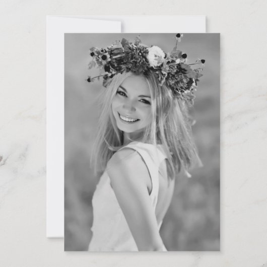 Vrijgezellenfeest - Hartelijk dank - Fotokaart Bedankkaart (Achterkant)