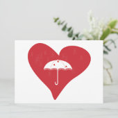 vrijgezellenfeest Heart Kaart (Staand voorkant)